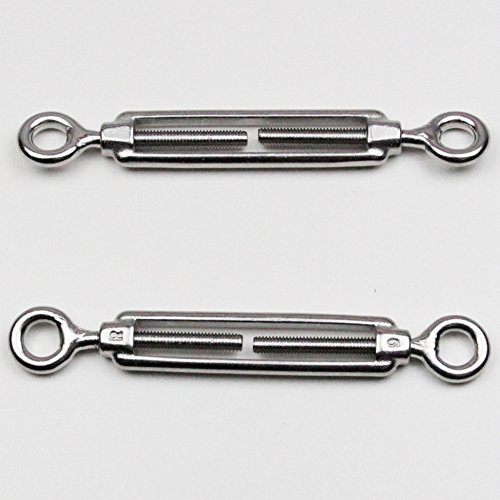 10 Stück Spannschlösser M12 Auge/Auge ähnl. DIN 1480 Edelstahl A4 10 Stück Spannschlösser M12 Auge/Auge ähnl. DIN 1480 Edelstahl A4 von dely trade