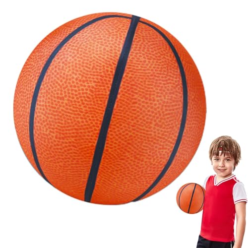 demaxiyad Leiser Basketball, Schaumbasketball | Trainingsball Weicher Basketball-PU-Basketballball,High-Density Mute Basketball, Lederball, Schaumstoffball für Kinder, Jugendliche, Erwachsene von demaxiyad