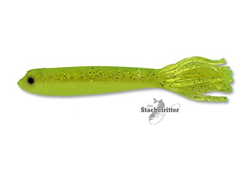 5 Stück - Fransen Zander Uki 13 cm / 10 g - FU3 Köder Hecht Barsch Wobbler Gummifische Gummifisch von der Stachelritter