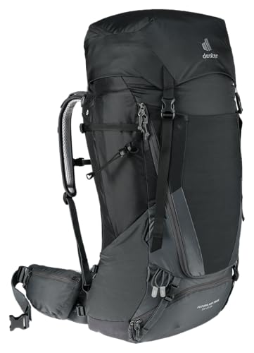 deuter Futura Air Trek 55 + 10 SL Damen Trekking Wanderrucksack, Black-graphite von deuter