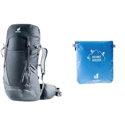 deuter Futura Pro 34 SL Damen Wanderrucksack, Black-graphite & Helmet Holder Helmhalterung deuter Futura Pro 34 SL Damen Wanderrucksack, Black-graphite & Helmet Holder Helmhalterung von deuter