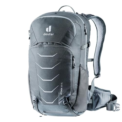 deuter Attack 22 EL - Extra Long Fahrradrucksack mit Protektor, Graphite-shale von deuter