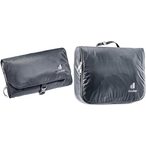 deuter Wash Bag II Kulturbeutel, Schwarz & Wash Center Lite II Kulturbeutel (3 L), Schwarz von deuter