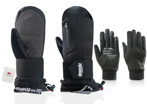 devembr Advanced Ski-Fäustlinge mit Handgelenkschutz und Herausnehmbarem Innenfutter, S devembr Advanced Ski-Fäustlinge mit Handgelenkschutz und Herausnehmbarem Innenfutter, S von devembr