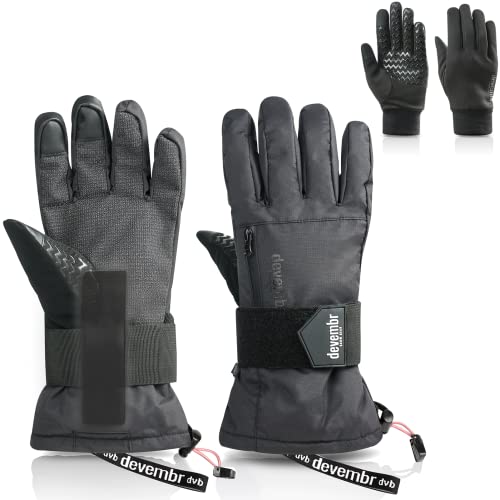 devembr Advanced Ski-Handschuhe mit Handgelenkschutz und Herausnehmbarem Innenfutter, M devembr Advanced Ski-Handschuhe mit Handgelenkschutz und Herausnehmbarem Innenfutter, M von devembr
