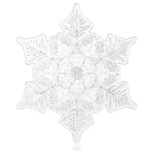 devembr Snowboard Stomp Pad, 3D Clear Snowflake Snowboard Stomp Pads, PVC Material, 13.0 cm x 11.5 cm, Transparent Snowflake Pattern devembr Snowboard Stomp Pad, 3D Clear Snowflake Snowboard Stomp Pads, PVC Material, 13.0 cm x 11.5 cm, Transparent Snowflake Pattern von devembr