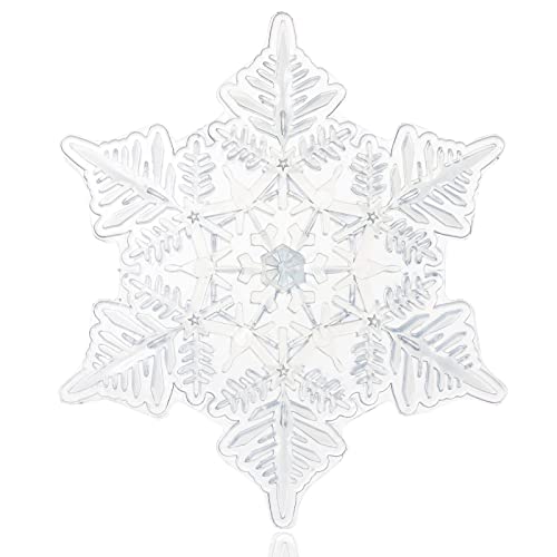 devembr Snowboard Stomp Pad, 3D Klare Schneeflocke Snowboard Stomp Pads, PVC-Material, 13 x 11,5 cm, Transparent devembr Snowboard Stomp Pad, 3D Klare Schneeflocke Snowboard Stomp Pads, PVC-Material, 13 x 11,5 cm, Transparent von devembr