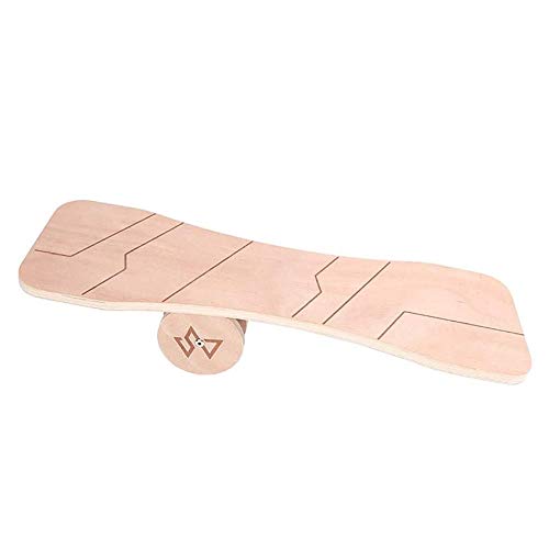 Balance Board - Balance-Trainer aus Holz für Fitness, Surfen, Snowboarden, Skateboarden und Übung von dfdijfuidvfvildiskdc