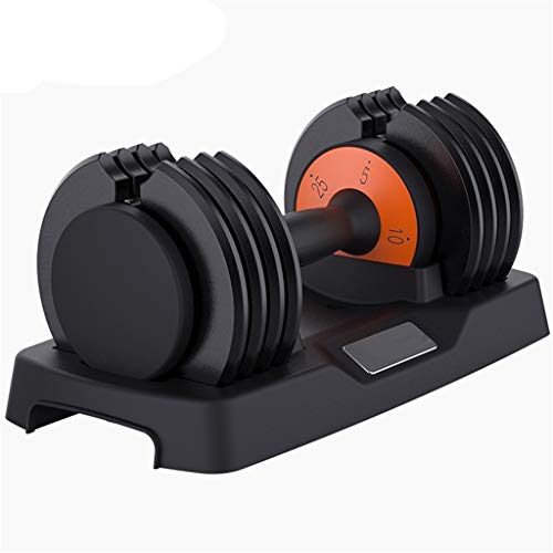 Dumbbells Household Silent Fitness Dumbbell Indoor Adjustable Intelligent Dumbbell Multifunktionales Gewichtheberset (Farbe : Schwarz + Orange, Größe : 2,5-11,5 kg) von dfdijfuidvfvildiskdc