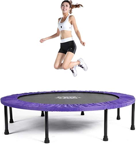 Faltbares Mini-Trampolin für Übungen mit gepolsterter Sicherheitsabdeckung, Herz-Kreislauf-Trainer mit Hüpf-Fitness-Trampolin für Erwachsene und Kinder, externes Inneres Max 150 kg URG von dfdijfuidvfvildiskdc