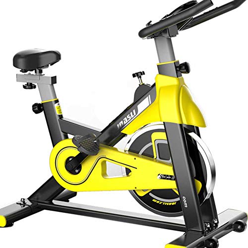 Indoor Cycling Bike Stationary – Heimtrainer für Heim-Fitnessstudio mit bequemem Sitz, leiser Gurtantrieb, iPad-Halterung, Fitnessstudio, Heimtraining von dfdijfuidvfvildiskdc