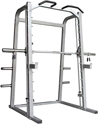 Squat Rack Cage Machine with Pull-Down Power Frame Cage Squat Rack with Barbell Bracket J-Hook Weightlifting Bar Home Fitness Equipment von dfdijfuidvfvildiskdc