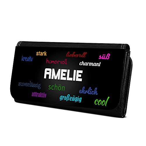 Geldbörse mit Namen Amelie - Design Positive Eigenschaften - Brieftasche, Geldbeutel, Portemonnaie, personalisiert für Damen und Herren Geldbörse mit Namen Amelie - Design Positive Eigenschaften - Brieftasche, Geldbeutel, Portemonnaie, personalisiert für Damen und Herren von digital print