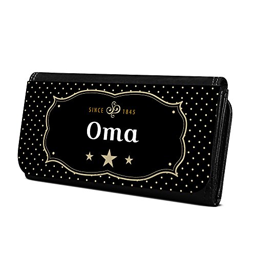 Geldbörse mit Namen Oma - Design Retro Wappen - Brieftasche, Geldbeutel, Portemonnaie, personalisiert für Damen und Herren Geldbörse mit Namen Oma - Design Retro Wappen - Brieftasche, Geldbeutel, Portemonnaie, personalisiert für Damen und Herren von digital print