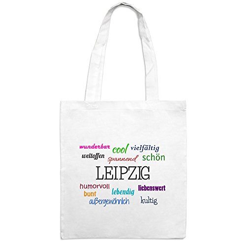 Jutebeutel mit Stadtnamen Leipzig - Motiv Positive Eigenschaften - Farbe weiß – Stoffbeutel, Jutesack, Hipster, Beutel Jutebeutel mit Stadtnamen Leipzig - Motiv Positive Eigenschaften - Farbe weiß – Stoffbeutel, Jutesack, Hipster, Beutel von digital print