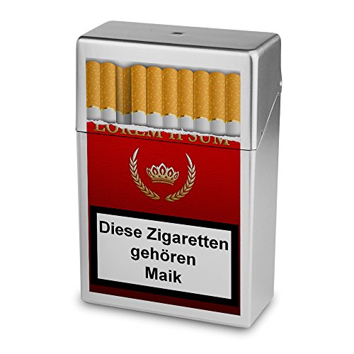 Zigarettenbox mit Namen Maik - Personalisierte Hülle mit Design Zigarettenbox - Zigarettenetui, Zigarettenschachtel, Kunststoffbox von digital print