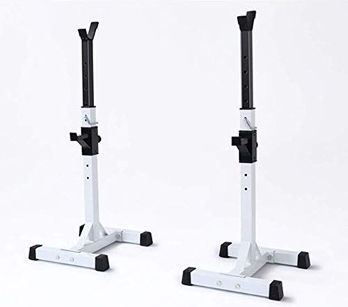 Paar verstellbare Squat Rack-Ständer für Langhanteln, Hantelständer für das Heim-Fitnessstudio, Klimmzug-Fitness-Rack, Fitness-Langhantel für Krafttraining von dmartN