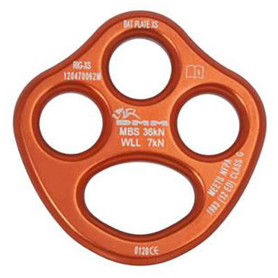 DMM - Bat Plate - Riggingplatte Gr XS orange DMM - Bat Plate - Riggingplatte Gr XS orange von dmm