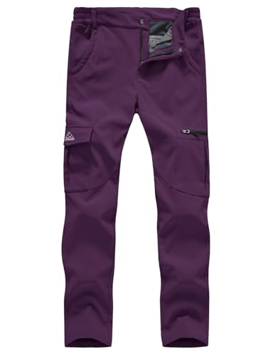 donhobo Damen Wanderhose Wasserdicht Softshellhose Outdoorhose Winddicht Warm Gefüttert Winterhose Trekkinghose Funktionshose Lila M donhobo Damen Wanderhose Wasserdicht Softshellhose Outdoorhose Winddicht Warm Gefüttert Winterhose Trekkinghose Funktionshose Lila M von donhobo