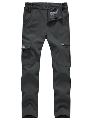 donhobo Damen Wanderhose wasserdichte Softshellhose Fleece Gefütterte Winddicht Warm Winter Sport Freizeit Camping Skihose Gray S donhobo Damen Wanderhose wasserdichte Softshellhose Fleece Gefütterte Winddicht Warm Winter Sport Freizeit Camping Skihose Gray S von donhobo