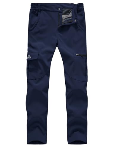 donhobo Damen Wanderhose wasserdichte Softshellhose Fleece Gefütterte Winddicht Warm Winter Sport Freizeit Camping Skihose Marine L donhobo Damen Wanderhose wasserdichte Softshellhose Fleece Gefütterte Winddicht Warm Winter Sport Freizeit Camping Skihose Marine L von donhobo