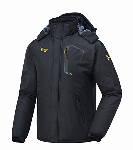 donhobo Herren Fleecejacke Winter Wasserdicht Warme Skijacken Outdoor Winddicht Camping Wanderjacke Hooded Regen Mantel Schwarz S donhobo Herren Fleecejacke Winter Wasserdicht Warme Skijacken Outdoor Winddicht Camping Wanderjacke Hooded Regen Mantel Schwarz S von donhobo