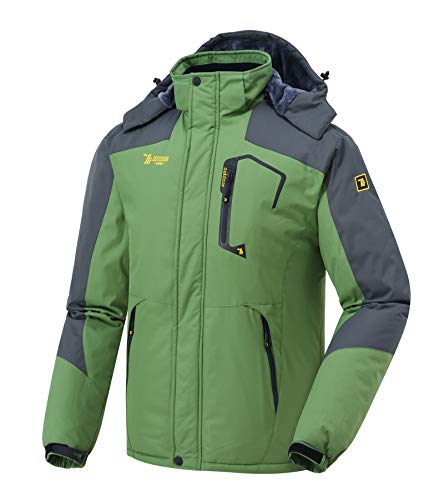 donhobo Herren Outdoorjacke Winddicht Wasserdicht Atmungsaktiv Funktionsjacke Verdickt Fleece-Futter Winterjacke Softshelljacken Wanderjacke mit Abnehmbare Kapuzen Grün M donhobo Herren Outdoorjacke Winddicht Wasserdicht Atmungsaktiv Funktionsjacke Verdickt Fleece-Futter Winterjacke Softshelljacken Wanderjacke mit Abnehmbare Kapuzen Grün M von donhobo