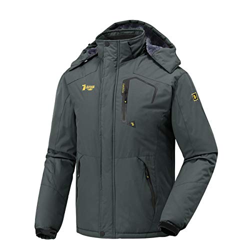 donhobo Herren Skijacke Atmungsaktiv Warm Gefüttert Winterjacke mit Abnehmbarer Kapuze Snowboardjacke Wasserdicht Outdoorjacke Dunkelgrau S donhobo Herren Skijacke Atmungsaktiv Warm Gefüttert Winterjacke mit Abnehmbarer Kapuze Snowboardjacke Wasserdicht Outdoorjacke Dunkelgrau S von donhobo
