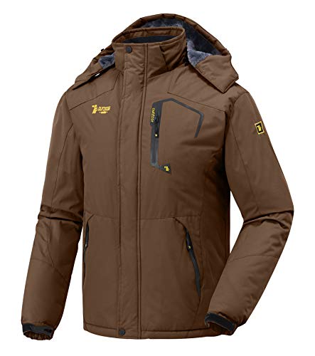 donhobo Herren wasserdichte Wanderjacke Regenjacken Outdoor Funktionsjacke mit Kapuze Windbreaker Full Zip Winddicht Mantel Jacke für Camping Ski Sports Freizeitjacke Braun M donhobo Herren wasserdichte Wanderjacke Regenjacken Outdoor Funktionsjacke mit Kapuze Windbreaker Full Zip Winddicht Mantel Jacke für Camping Ski Sports Freizeitjacke Braun M von donhobo