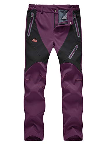donhobo Hose Damen Outdoor Wanderhose Wasserdicht Softshellhose Fleecefutter Warm Atmungsaktiv Berghose Funktionshose Trekkinghose Lila 2XL donhobo Hose Damen Outdoor Wanderhose Wasserdicht Softshellhose Fleecefutter Warm Atmungsaktiv Berghose Funktionshose Trekkinghose Lila 2XL von donhobo