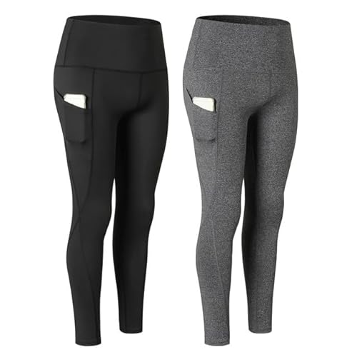 doorslay 2er Pack Leggings Damen, High Waist Sport Yogahose, Blickdicht Laufhose mit Taschen, Schnell Trocknend Sporthose für Yoga Fitness Outdoor&Freizeit doorslay 2er Pack Leggings Damen, High Waist Sport Yogahose, Blickdicht Laufhose mit Taschen, Schnell Trocknend Sporthose für Yoga Fitness Outdoor&Freizeit von doorslay