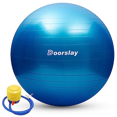 doorslay Gymnastikball inkl. Luftpumpe, Yoga Ball 55cm/65cm/75cm, Stability Pilates Ball Trainingsball, Anti-Burst Fitnessball für Fitness, Yoga, Gymnastik, Core Training, Büro doorslay Gymnastikball inkl. Luftpumpe, Yoga Ball 55cm/65cm/75cm, Stability Pilates Ball Trainingsball, Anti-Burst Fitnessball für Fitness, Yoga, Gymnastik, Core Training, Büro von doorslay