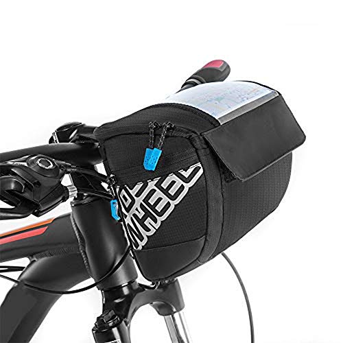 doorslay Fahrrad Lenkertasche Multifunktional Wasserdichtes Fahrradtasche Lenker Korbtasche mit Transparentem PVC-Sichtfenster, 20 x 10.5 x 16cm, 3L doorslay Fahrrad Lenkertasche Multifunktional Wasserdichtes Fahrradtasche Lenker Korbtasche mit Transparentem PVC-Sichtfenster, 20 x 10.5 x 16cm, 3L von doorslay