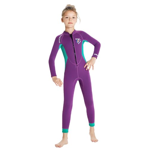 doorslay Neoprenanzug für Kinder und Mädchen, 2,5 mm Neopren, langärmlig, vollständiger Tauchanzug für Tauchstrand, Pool doorslay Neoprenanzug für Kinder und Mädchen, 2,5 mm Neopren, langärmlig, vollständiger Tauchanzug für Tauchstrand, Pool von doorslay