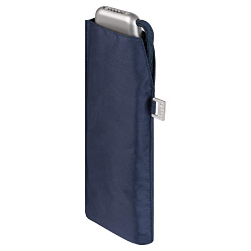 doppler Taschenschirm Carbonsteel Slim Uni – Handliches Format – Federleicht – 22 cm – Navy von Doppler