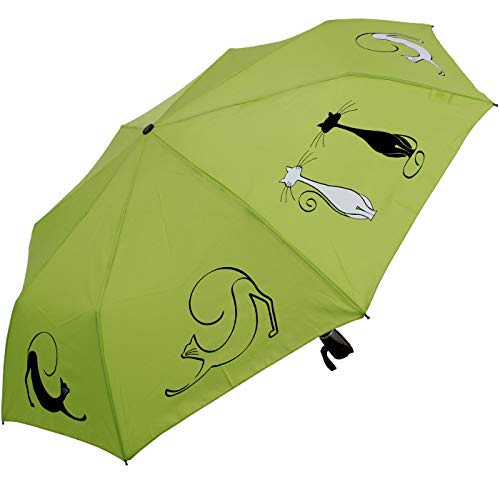 Doppler Mini Taschenschirm Auf-Zu-Automatik Cats Friends - Lime Doppler Mini Taschenschirm Auf-Zu-Automatik Cats Friends - Lime von Doppler
