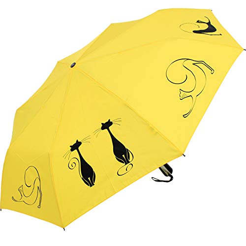 Doppler Mini Taschenschirm Auf-Zu-Automatik Cats Friends - Yellow Doppler Mini Taschenschirm Auf-Zu-Automatik Cats Friends - Yellow von Doppler