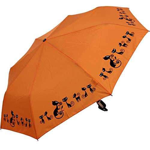 Doppler Mini Taschenschirm Auf-Zu-Automatik Cats - Orange Doppler Mini Taschenschirm Auf-Zu-Automatik Cats - Orange von Doppler