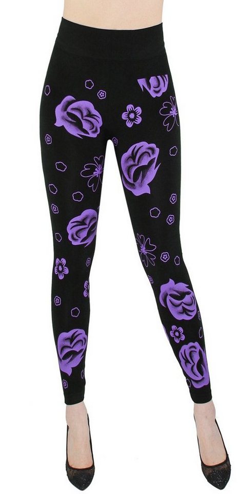 dy_mode Highwaist Leggings Damen Leggings mit Bunte Blumen Muster Fitness Leggins Laufhose mit elastischem Bund dy_mode Highwaist Leggings Damen Leggings mit Bunte Blumen Muster Fitness Leggins Laufhose mit elastischem Bund von dy_mode