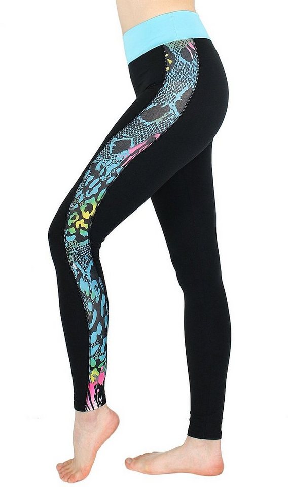 dy_mode Yogaleggings Damen Fitness Leggings Yogaleggings Sporthose Bequem mit elastischem Bund von dy_mode