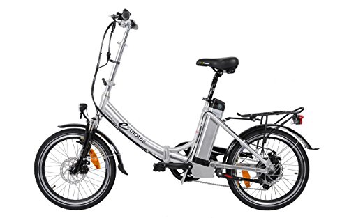 e-motos Alu Pedelec K20 Faltrad Klapprad E-Bike mit Akku (14,50Ah) von e-motos