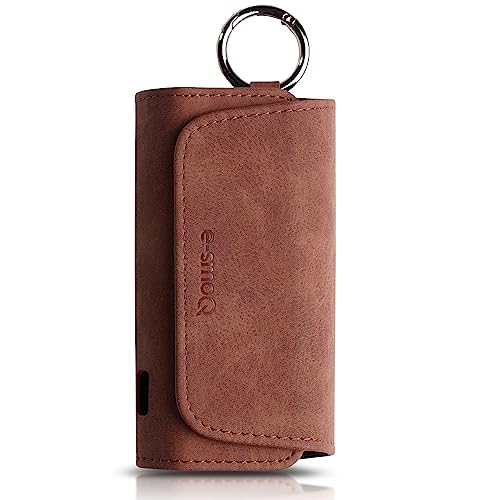 e-smoQ Tasche für IQOS 3 Duo Starterset | Hülle für IQOS Zubehör | Case für IQOS 3 (braun) von e-smoQ