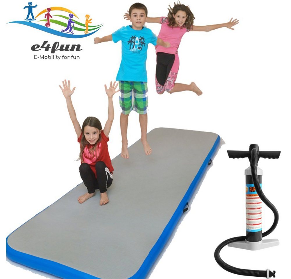e4fun Sportmatte Air Track Matte, aufblasbare Trainingsmatte 300 x 100 x 10 cm von e4fun