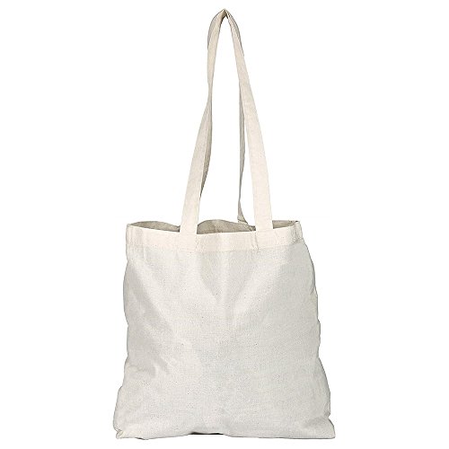 eBuyGB 50 Stück Baumwolle Shopper Canvas & Beach Tote Bag 42 cm Natur eBuyGB 50 Stück Baumwolle Shopper Canvas & Beach Tote Bag 42 cm Natur von eBuyGB