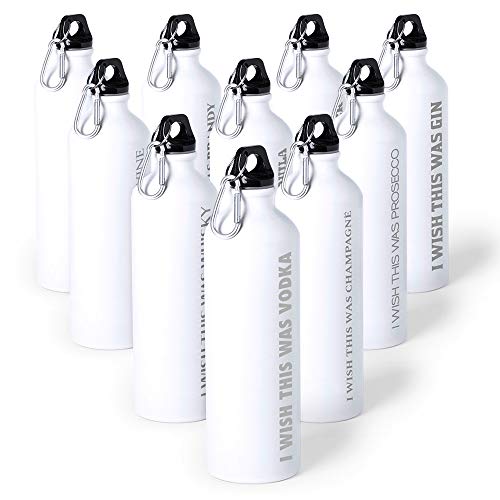 eBuyGB Humourous Weiße Sport-Trinkflasche aus Metall, I Wish This was Vodka, 800 ml eBuyGB Humourous Weiße Sport-Trinkflasche aus Metall, I Wish This was Vodka, 800 ml von eBuyGB