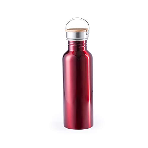 eBuyGB Leakproof Metal Drinks Flask Wiederverwendbare Edelstahl-Trinkflasche, rot, 800 ml von eBuyGB