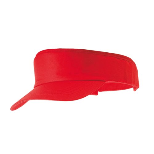 eBuyGB Unisex 1259105 Sun Summer Sports Schatten Cap, Rot, Einheitsgröße von eBuyGB