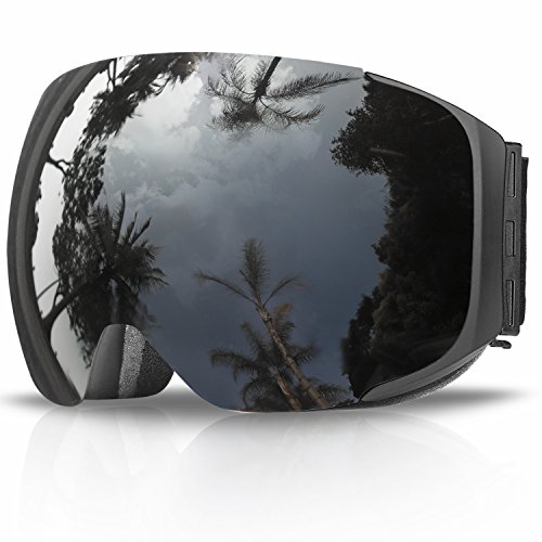 Skibrille, eDriveTech Ski Snowboard Brille Brillenträger Schneebrille Snowboardbrille Verspiegelt- Für Skibrillen Damen Herren -OTG UV-Schutz Anti Fog Verbesserte Belüftung für Skifahren, Snowboarden von Findway
