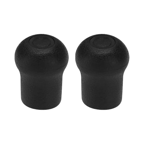 eMagTech 2 Stück 19 mm PVC Angelrutenschutzkappe, Schutzkappe, geeignet für Angelruten, Reparaturen, Heimwerken, Angelrutenenden, Schwarz, 45,5 x 35 mm von eMagTech