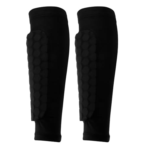 FußBall Schienbeinschoner, Crashproof Fußball Schienbeinschützer mit Atmungsaktiver Beinhülse, Optimale Beinprotektion beim Training, Schwarz FußBall Schienbeinschoner, Crashproof Fußball Schienbeinschützer mit Atmungsaktiver Beinhülse, Optimale Beinprotektion beim Training, Schwarz von eModwey